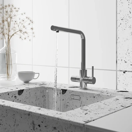 смеситель для кухни с подключением к фильтру paini primavera prcr6433veb90