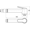 гигиенический душ со смесителем bossini paloma brass mixer set e37005b.021 цвет: золото
