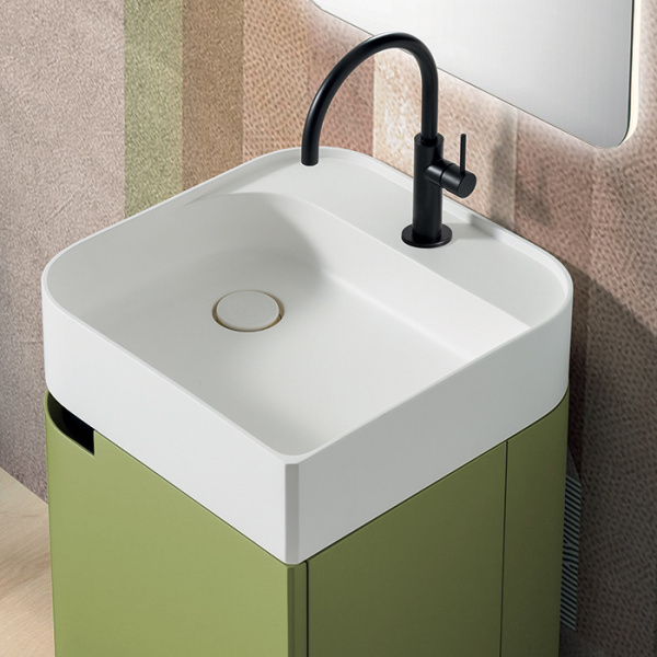 тумба с раковиной oasis profilo 0pfbfs0451d1 цвет m12 mint