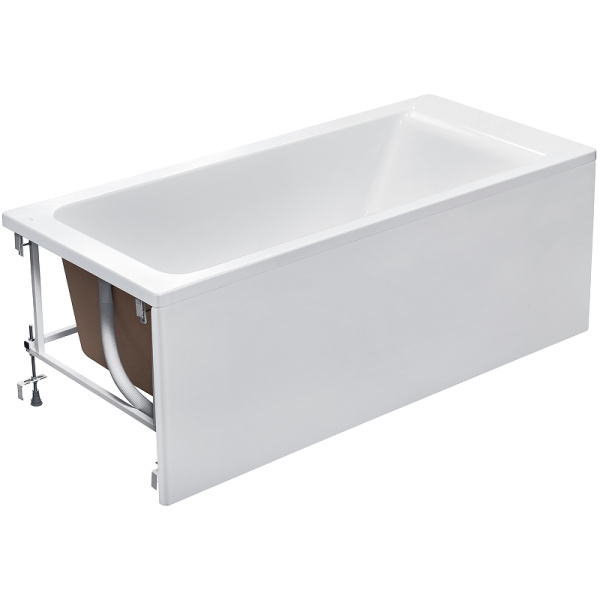 акриловая ванна roca easy zru9302905 170x70 см, без каркаса, цвет белый