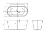 слив-перелив для belbagno bb03/bb09 bb39-ovf-brn, бронза