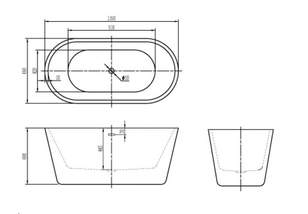 слив-перелив для belbagno bb03/bb09 bb39-ovf-brn, бронза