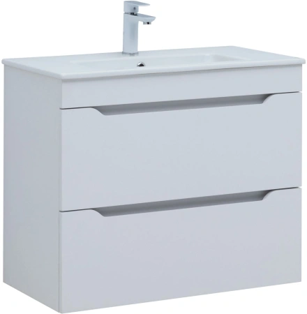 тумба под раковину aquanet практика 00330459 77.8x38.9 см, белый матовый