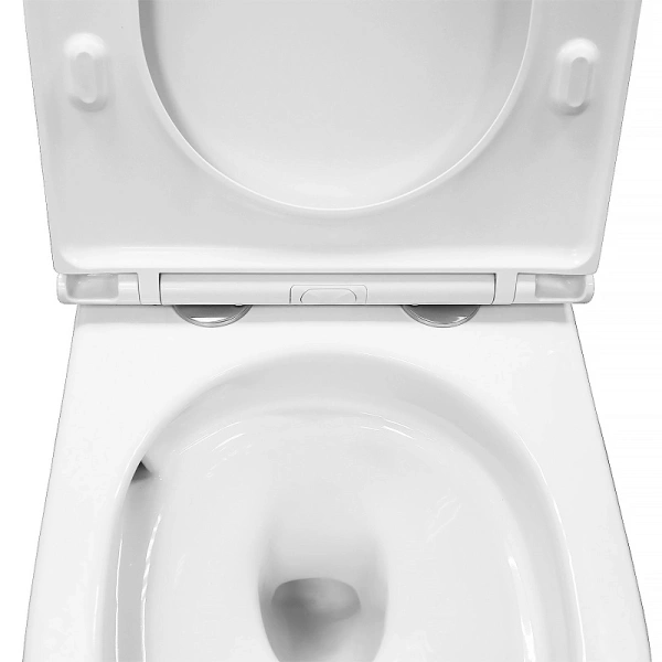 унитаз azario vela az-2480 подвесной, безободковый, с сиденьем микролифт, слив "торнадо", 48x36x36 см, белый