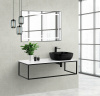 столешница под раковину belbagno 120 ek-120-as-bl-r bianco lucido