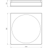 мыльница wonzon & woghand eclipse ww-9124-bl настенная, черный матовый