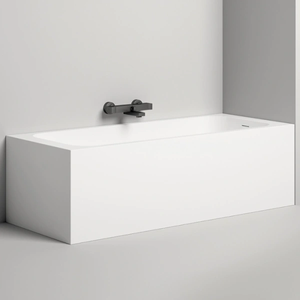 встраиваемая ванна 170х80 cм salini orlanda kit 102126m s-stone, цвет: белый матовый