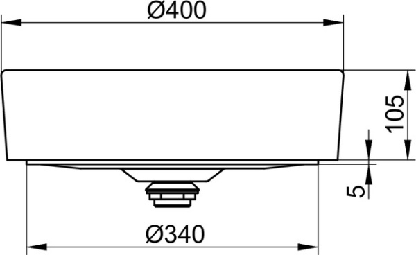 раковина накладная 40 см keuco stageline 32880 310400 белый