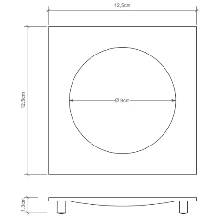 мыльница decor walther cube dw351 0837260 черный матовый