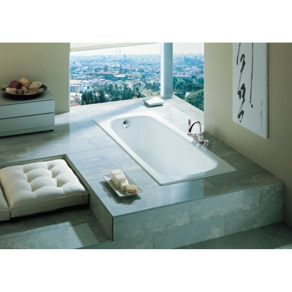 ванна чугунная roca continental 211506001 120x70 см, белый