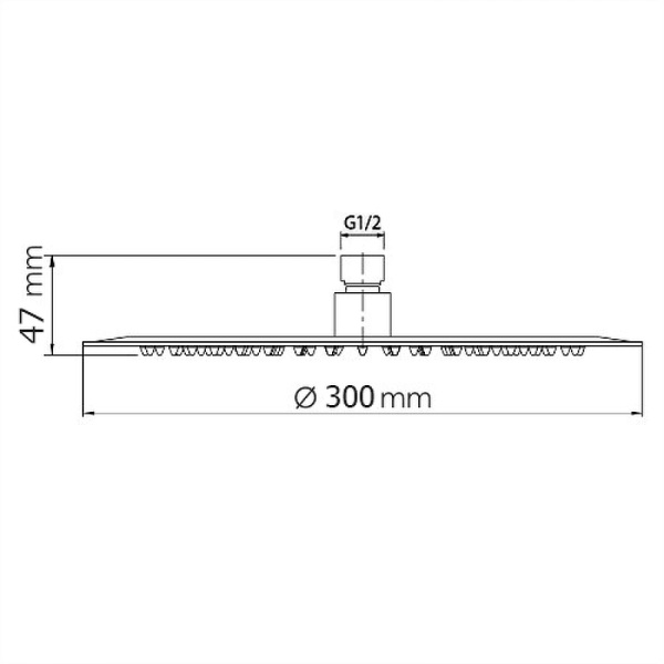 верхний душ weltwasser ww hs 30r 10000000942 хром