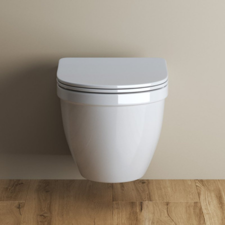 унитаз подвесной belbagno loto bb070chr/sc безободковый, с сиденьем микролифт, цвет белый