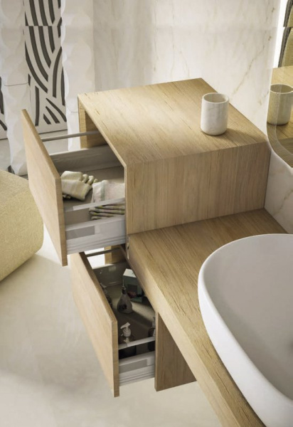консоль подвесная 120 cezares tavolone 41583 rovere tabacco