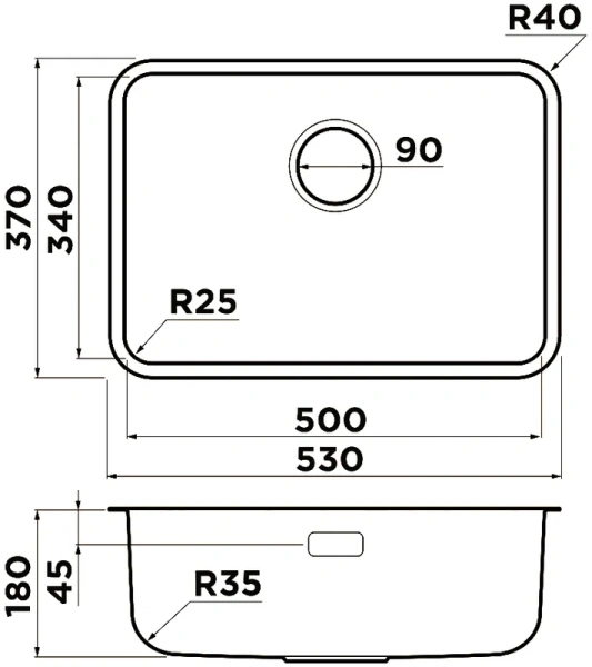 мойка кухонная omoikiri omi 53-u/i ultra mini-lg светлое золото