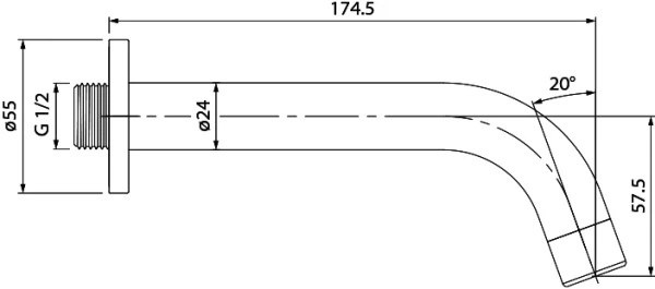 излив iddis 001sb00i63 для ванны