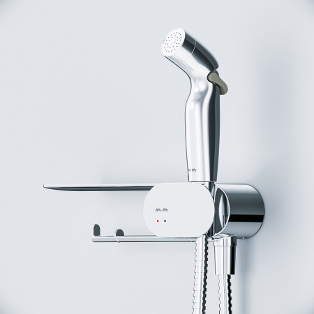 унитаз компакт am.pm inspire ck50c1704w с гигиеническим душем и ершиком с бачком и сиденьем микролифт