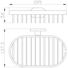 полка для ванной wonzon & woghand ww-8424-lg 20,5 см, золотой