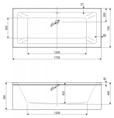 акриловая ванна 160x70 cezares plane mini plane mini-160-70-42-w37