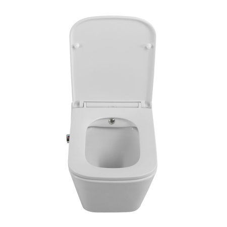 унитаз биде подвесной belbagno due bb3103chr-bs/sc, с сиденьем микролифт, цвет белый