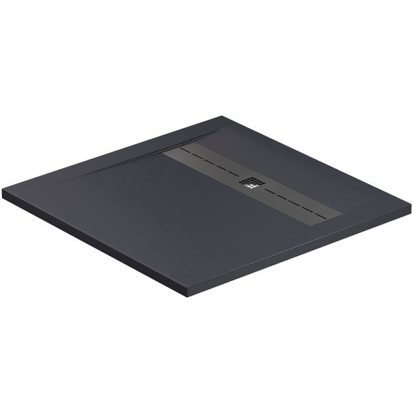 поддон для душевой кабинки из искусственного камня allen brau infinity 90x90 8.21001-am антрацит