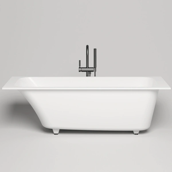 встраиваемая ванна 170х80 cм salini orlanda kit 102126m s-stone, цвет: белый матовый