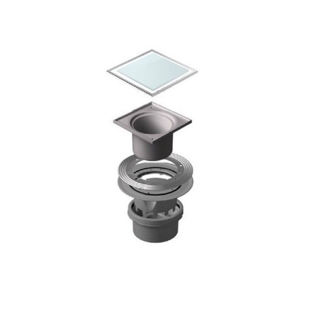 трап для душа pestan confluo standard 15x15 vertical white glass 13000098