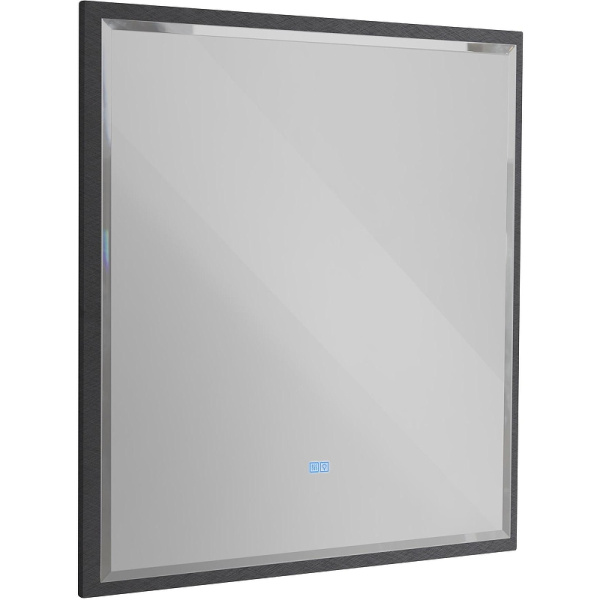 зеркало cezares interni 80 czr-spc-int-800-900-led-tch-warm-tit с подсветкой tитан с сенсорным выключателем и подогревом