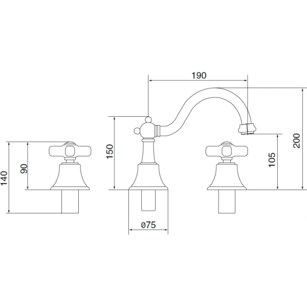 смеситель для раковины migliore provance 19475 хром