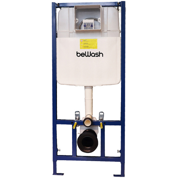 инсталляция bewash bw74 k500rzvp0300mkk00000 для унитаза, с клавишей смыва хром матовый