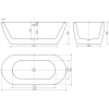 акриловая ванна sancos fusion 170x80 fb03 без гидромассажа