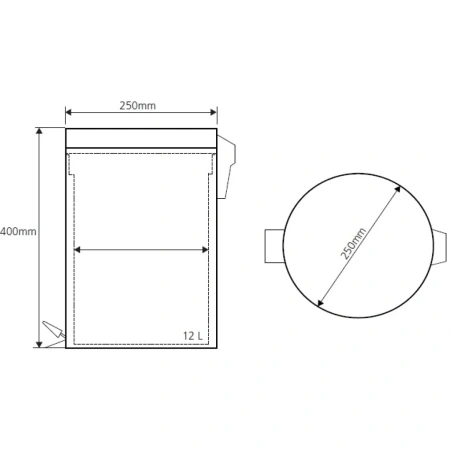 ведро для мусора bemeta hotel 104315032 хром