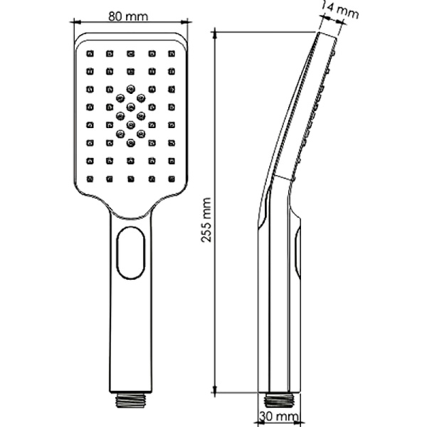 душевая лейка wasserkraft aisch a201 цвет золото матовое