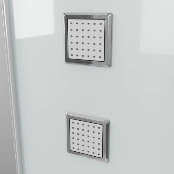 душевая кабина grossman gr-126 100x90 профиль белый стекло прозрачное