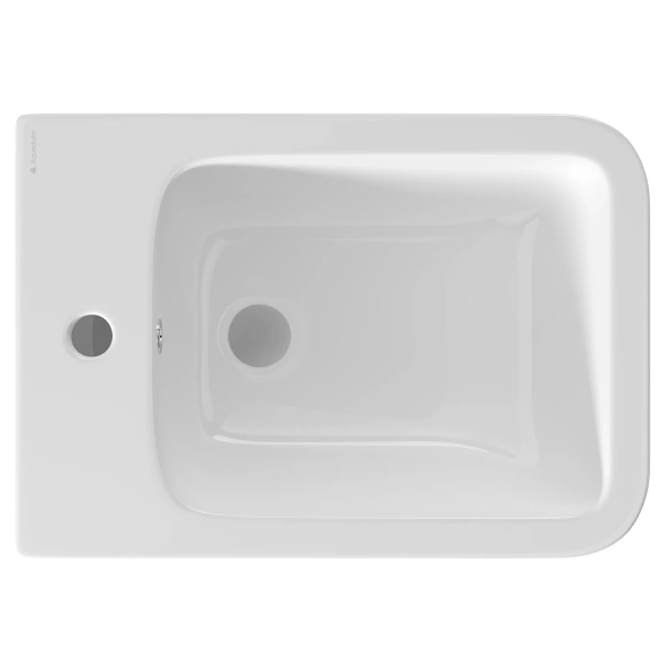 биде aqueduto macio mac0310 подвесное, 52.5х37 см, белый глянцевый