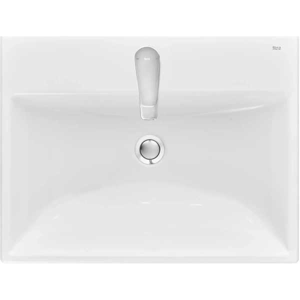 раковина roca ona zru9307561 60x40 см, накладная, белый