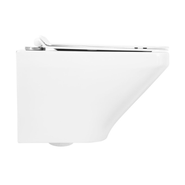 унитаз подвесной безободковый belbagno sela bb3201chr, без сиденья, цвет белый