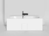 ванна из искусственного камня salini ornella axis kit 103521m 180x80х60 см, s-sense, цвет белый матовый ванна из искусственного камня salini ornella axis kit 103521m 180x80х60 см, s-sense, цвет белый матовый