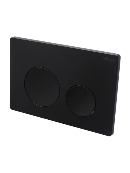 кнопка смыва для инсталляции belbagno bb-03c-nero.m для унитаза, пластик, цвет матовый черный