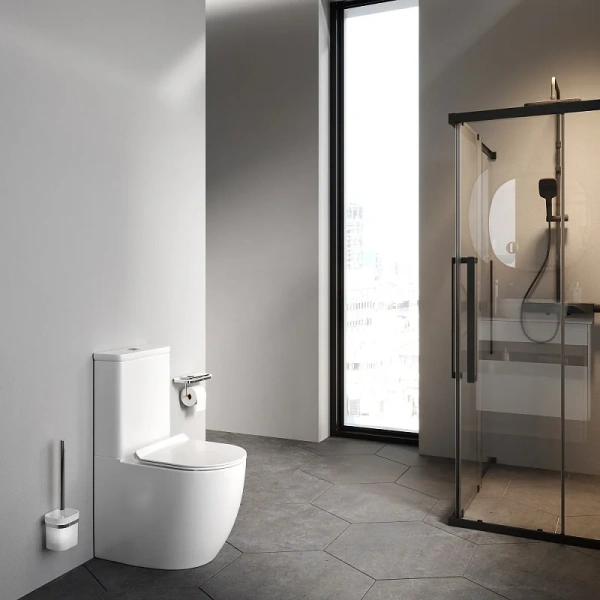 унитаз-компакт напольный am.pm like c808600sc безободковый, с сиденьем микролифт, белый