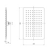 верхний душ lemark lm9490gm графит