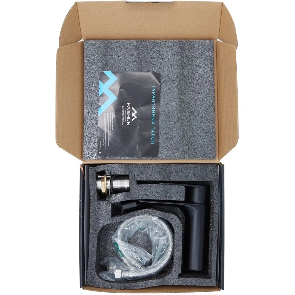 смеситель fashun a5085-7 для биде, без донного клапана, черный матовый