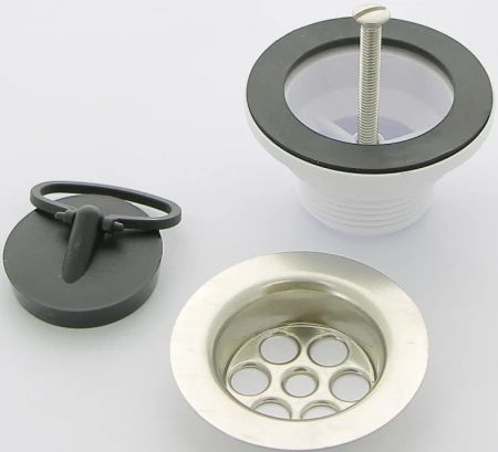 донный клапан mcalpine mrww2 для раковины, без перелива, с пробкой, хром