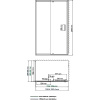 душевой уголок wasserkraft berkel 120×90 48p07 профиль хром, стекло прозрачное