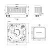 минибассейн jacuzzi j335 zp12zy0ew40 214х214х94 см отдельностоящий platinum