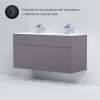 тумба под раковину am.pm inspire 2.0 m50afhx1203egm подвесная 120 см, 3 ящика, цвет элегантный серый, матовый