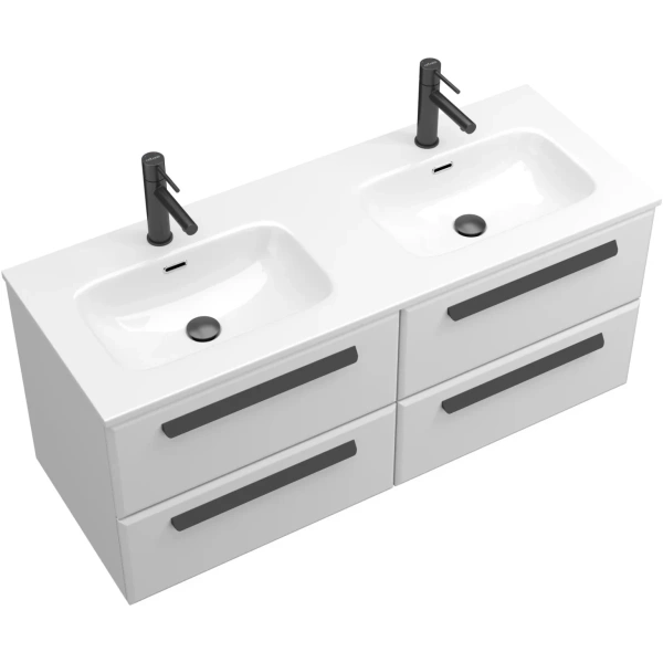 тумба под раковину cezares eco-cer-n 120 eco-cer-n-1200-4c-so-2-bl подвесная bianco lucido без ручек