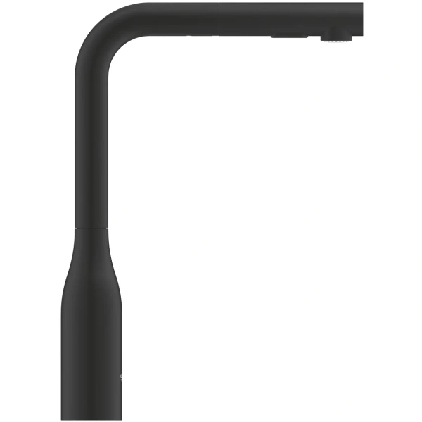смеситель для кухни grohe essence 30504kf0 с выдвижным изливом, черный матовый