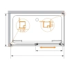 душевой уголок cezares lux soft 120x90 lux-soft-w-ah-1-120/90-c-cr-iv профиль хром стекло прозрачное