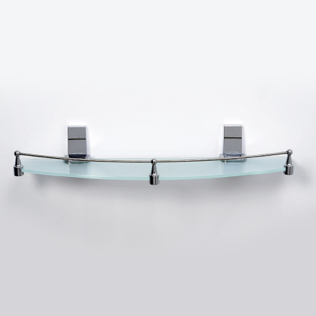 полка стеклянная wasserkraft lopau k-6044 цвет хром