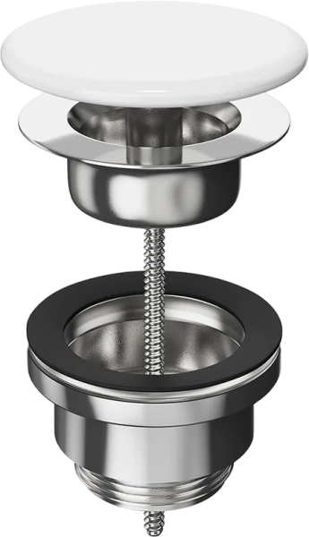 донный клапан kerama marazzi drr.1/wht белый глянцевый